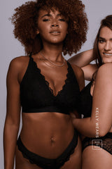 Signature Lace Fuller Cup Bralette – Black