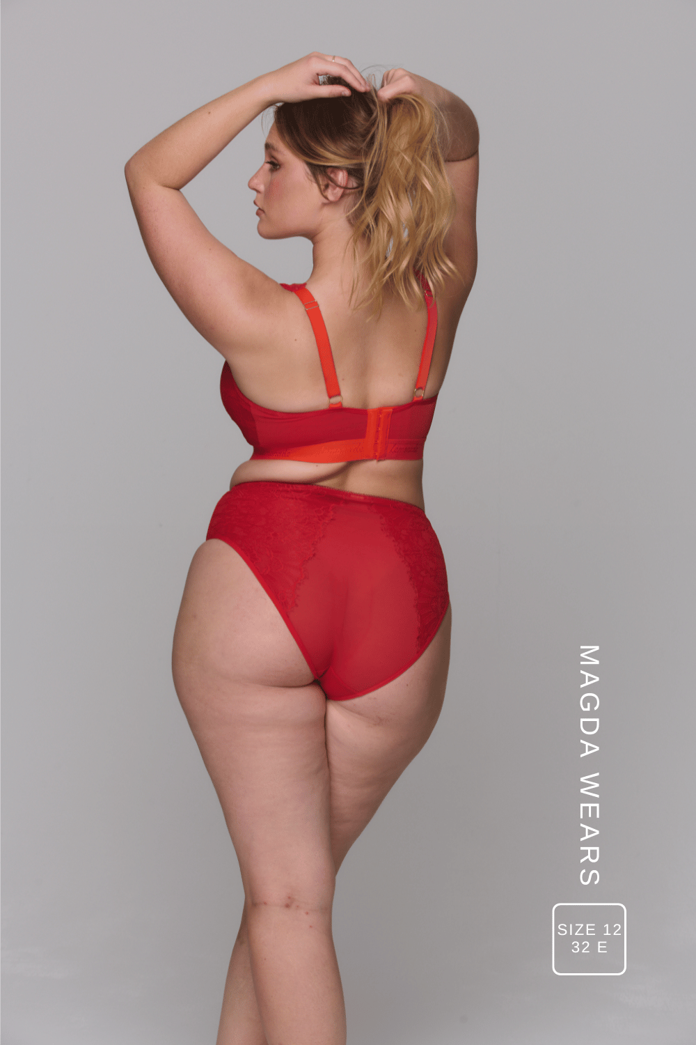 Signature Lace Fuller Cup Bralette & High Waisted Brief Set - Goji Berry & Orange Synergy - Lemonade Dolls