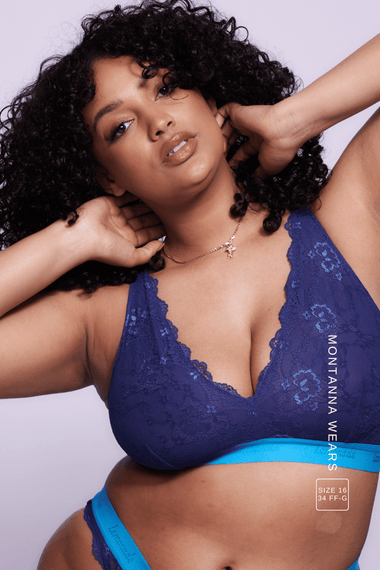 Signature Lace Fuller Cup Bralette - Midnight Blue