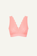 Signature Lace Fuller Cup Bralette - Neon Coral - Lemonade Dolls