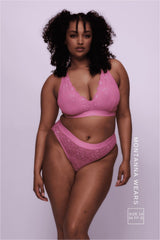 Signature Lace Fuller Cup Bralette - Pastel Pink - Lemonade Dolls