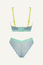 Signature Lace Fuller Cup Bralette & V Brazilian Set - Trilogy Denim - Lemonade Dolls