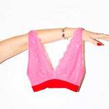 Signature Lace Fuller Cup Bralette- Dark Pink