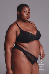 Signature Lace High Support Bralette - Black - Lemonade Dolls
