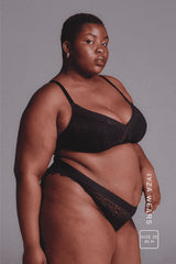 Signature Lace High Support Bralette - Black - Lemonade Dolls