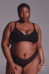 Signature Lace High Support Bralette - Black - Lemonade Dolls