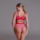 Signature Lace High Support Fuller Cup Bralette - Dark Pink - Lemonade Dolls