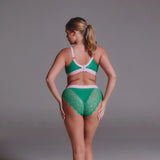 Signature Lace High Support Fuller Cup Bralette - Emerald - Lemonade Dolls