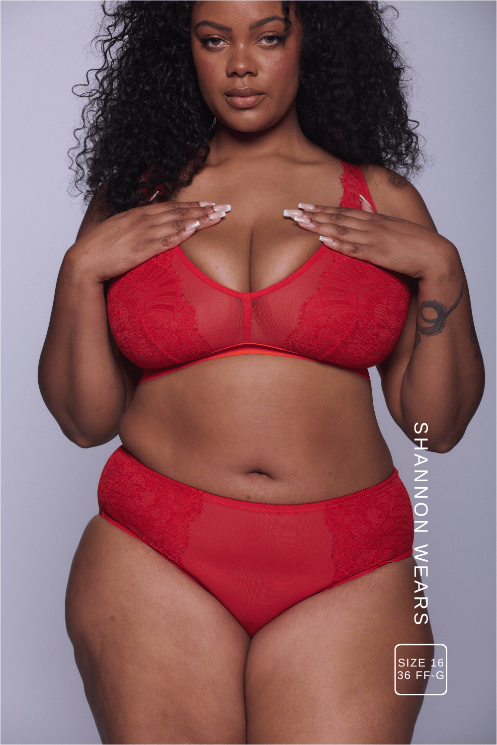 Signature Lace High Waisted Brief - Goji Berry & Orange Synergy - Lemonade Dolls