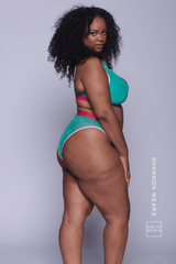 Signature Lace High Waisted Brief - Trilogy Green - Lemonade Dolls