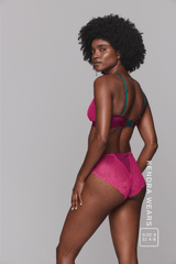 Signature Lace Synergy Bralette & Brief Set - Wine - Lemonade Dolls