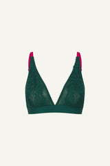 Signature Lace Synergy Bralette - Forest Green