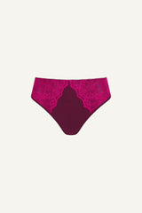 Signature Lace Synergy Brief - Wine - Lemonade Dolls