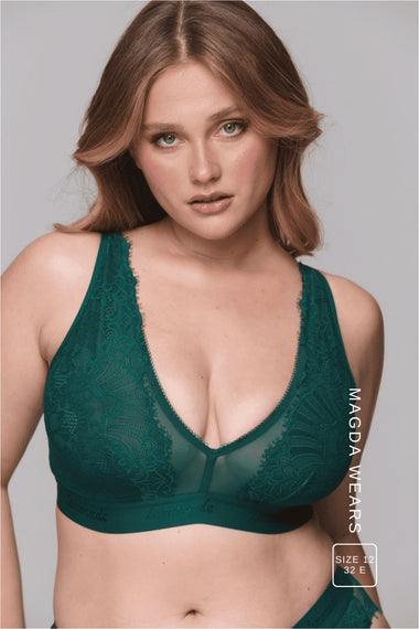Signature Lace Synergy Fuller Cup Bralette - Forest Green