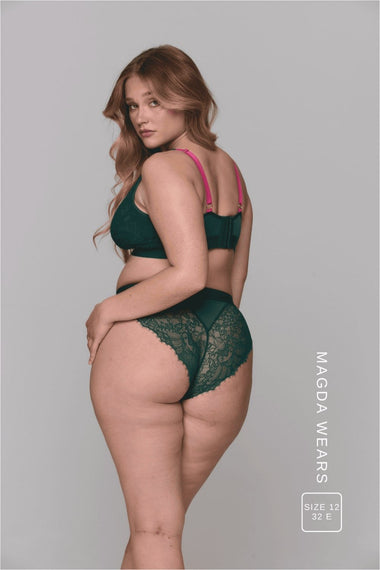 Signature Lace Synergy Brief - Forest Green