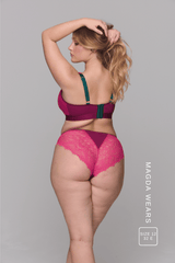 Signature Lace Synergy Fuller Cup Bralette & Brief Set - Wine - Lemonade Dolls