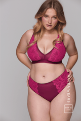 Signature Lace Synergy Fuller Cup - Wine - Lemonade Dolls
