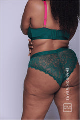 Signature Lace Synergy V Brazilian - Forest Green - Lemonade Dolls