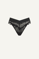 Signature Lace V Brazilian - Black