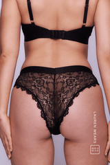 Signature Lace V Brazilian - Black - Lemonade Dolls