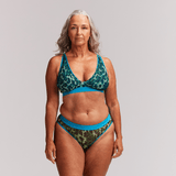 So Soft Mesh Fuller Cup Bralette - Green Leopard - Lemonade Dolls