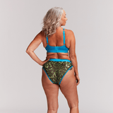 So Soft Mesh Fuller Cup Bralette - Green Leopard - Lemonade Dolls