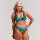 So Soft Mesh Fuller Cup Bralette - Green Leopard - Lemonade Dolls