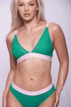 Synergy Lace Bralette - Emerald
