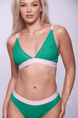 Synergy Lace Bralette - Emerald - Lemonade Dolls