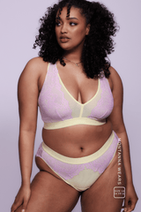 Synergy Lace Fuller Cup Bralette & Brief - Yellow