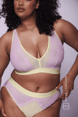 Synergy Lace Fuller Cup Bralette & Brief - Yellow
