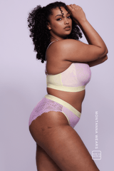 Synergy Lace Fuller Cup Bralette & Brief - Yellow