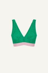 Synergy Lace Fuller Cup Bralette - Emerald - Lemonade Dolls