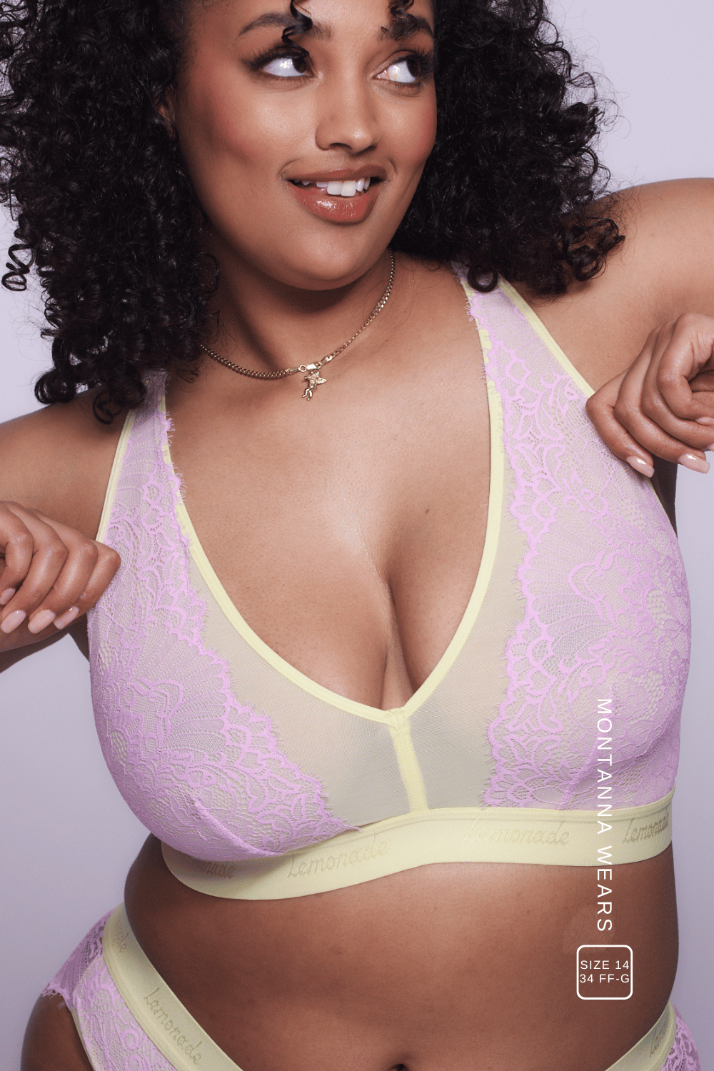 Brassière Synergy Lace à bonnets généreux - Jaune