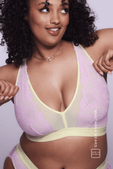 Synergy Lace Fuller Cup Bralette - Yellow - Lemonade Dolls