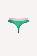 Synergy Lace Thong - Emerald - Lemonade Dolls