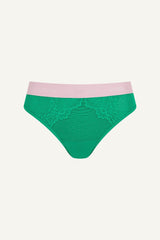 Synergy Lace Thong - Emerald