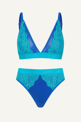 Synergy Trilogy Bralette & Brief Set - Blue