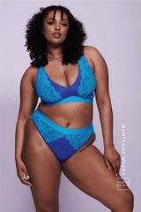 Ensemble brassière et culotte Synergy Trilogy - Bleu