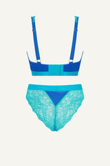 Synergy Trilogy Fuller Cup Bralette & Brief Set - Blue - Lemonade Dolls