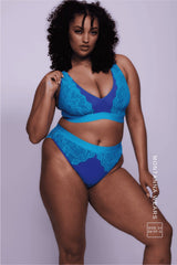 Ensemble brassière et culotte Synergy Trilogy - Bleu