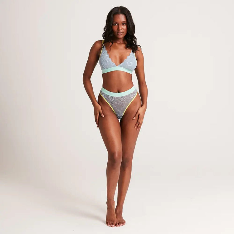 Trilogy High Waisted Lace Brazilian - Lemonade Dolls