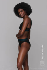 Wicked Elphaba Shimmer Lace Bralette & Brief Set - Black - Lemonade Dolls