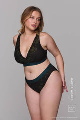 Wicked Elphaba Shimmer Lace Brief - Black - Lemonade Dolls