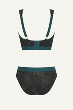 Wicked Elphaba Black Lace Bralette And Brief Set