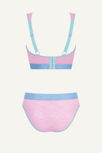 Wicked Glinda Pink Lace Bralette And Brief Set