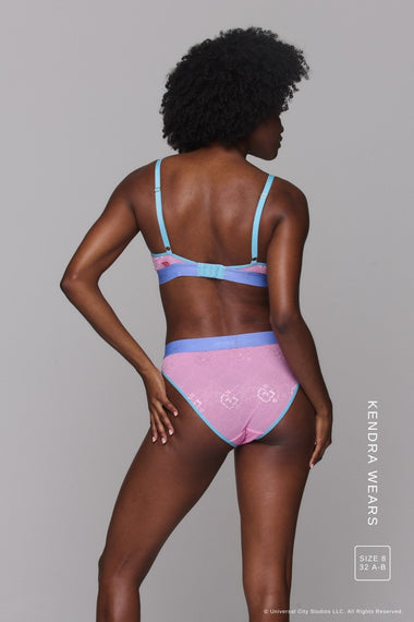 Wicked Glinda Picot Lace Trilogy Brief - Light Pink