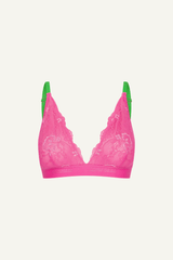 Wicked Picot Lace Bralette - Pink - Lemonade Dolls
