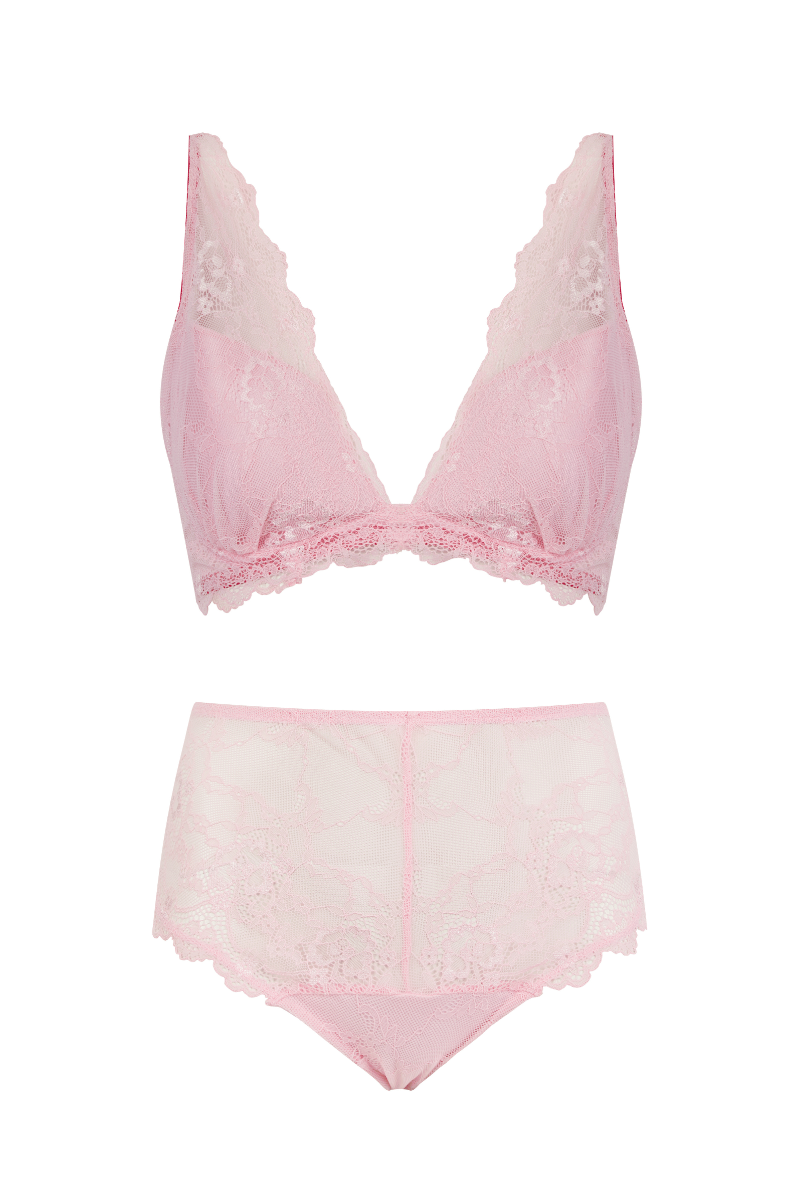All Wonder, Push Up Bra & Short Set - Light Pink