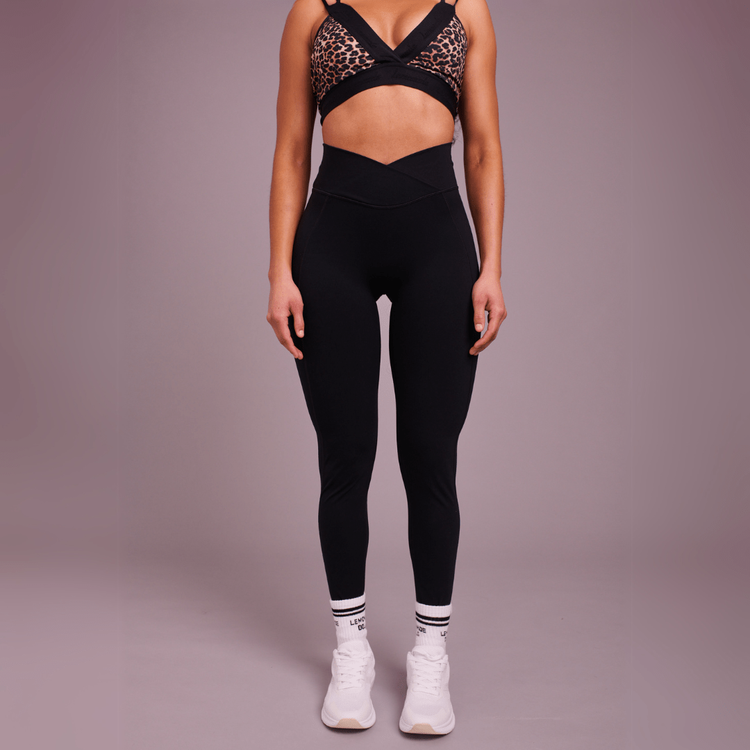 Wrap Waist Legging - Black - Lemonade Dolls